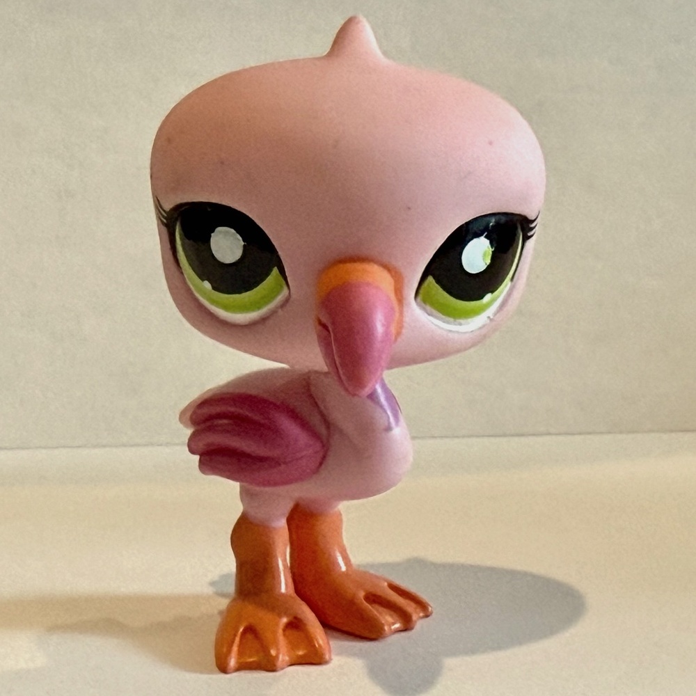 Littlest Pet Shop LPS 1890 Flamingo Sitters Club Handbook ~ AUTHENTIC